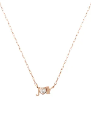 "Joy" CZ Pendant Rose Gold