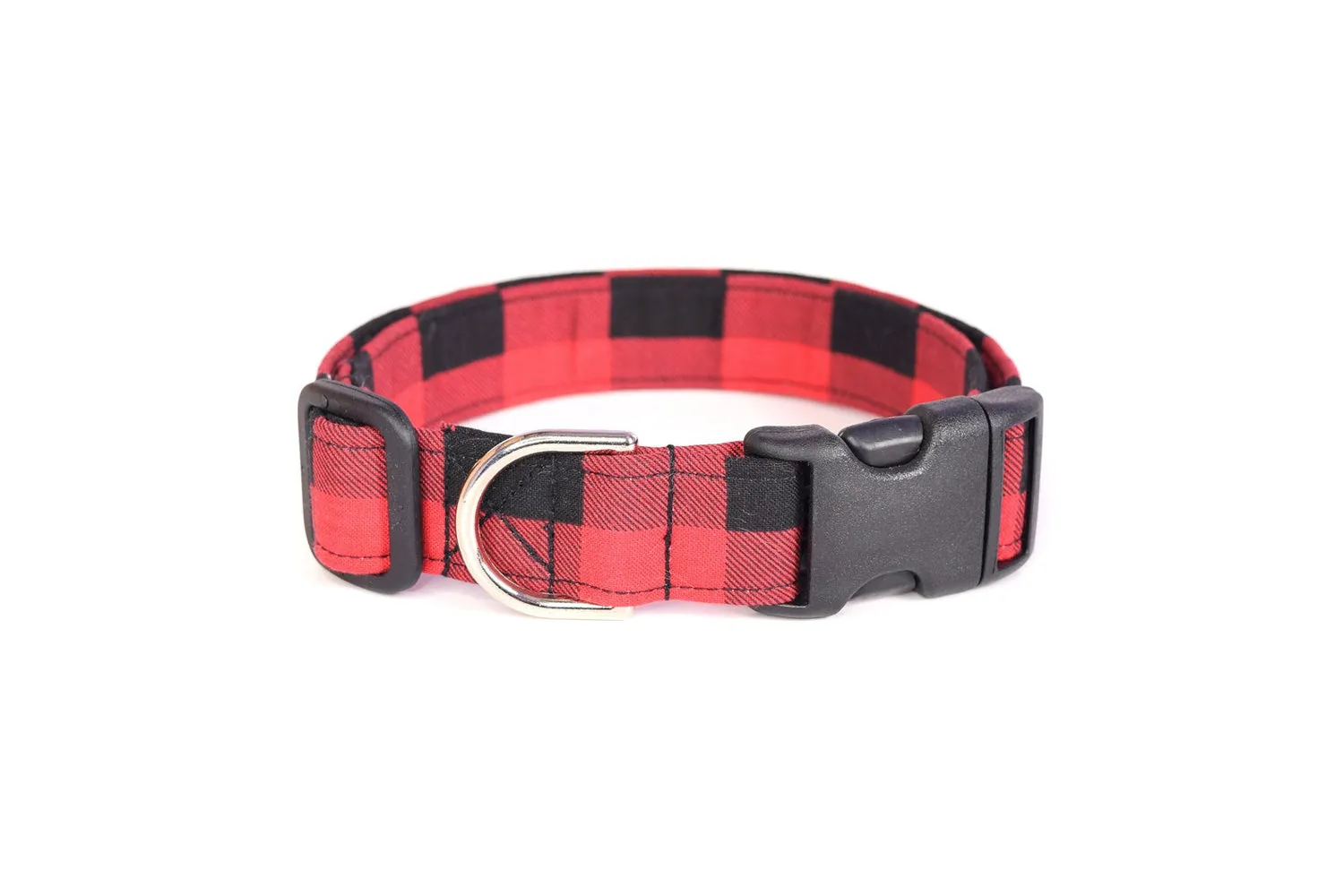 Red Buffalo Plaid Dog Collar