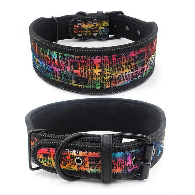 Reflective Dog Collar with Buckle Adjustable