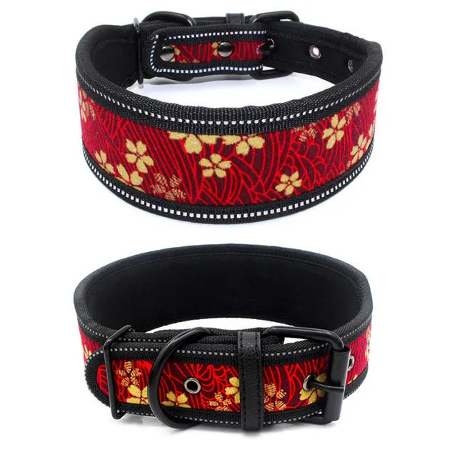 Reflective Dog Collar with Buckle Adjustable