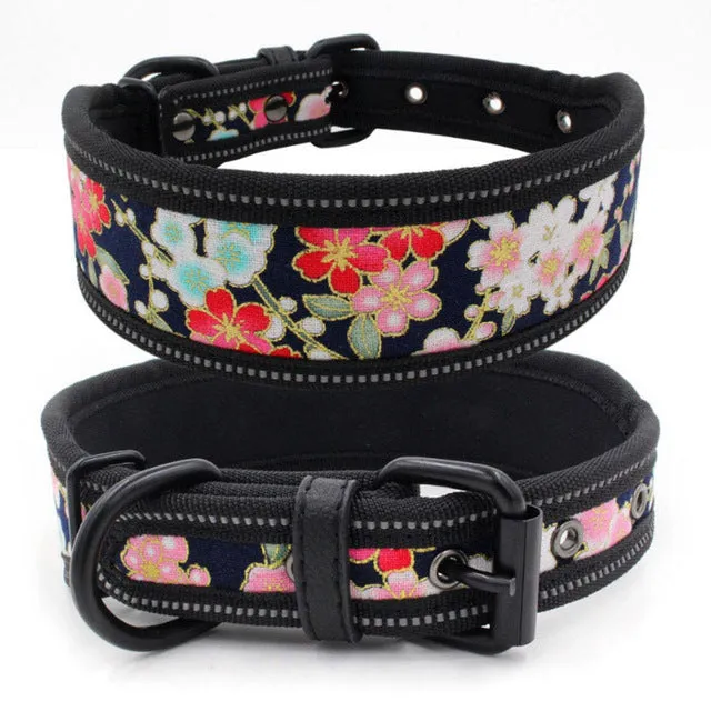 Reflective Dog Collar with Buckle Adjustable