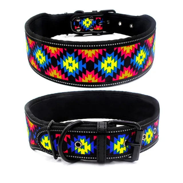 Reflective Dog Collar with Buckle Adjustable