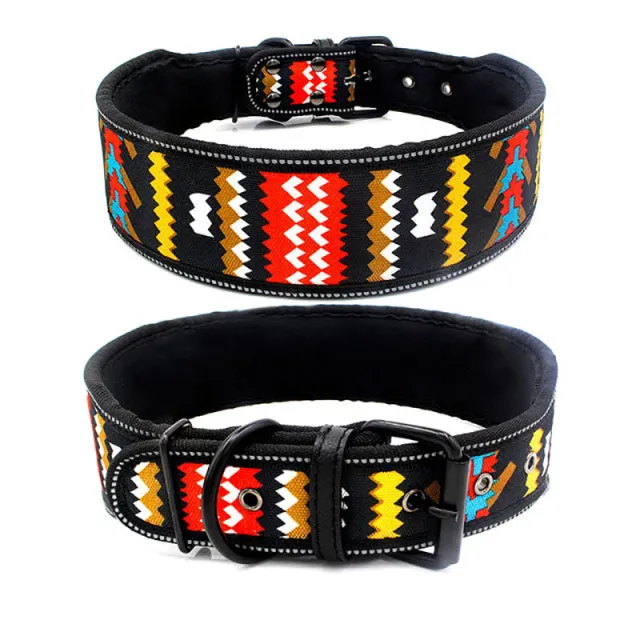 Reflective Dog Collar with Buckle Adjustable