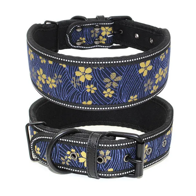 Reflective Dog Collar with Buckle Adjustable