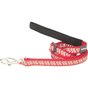 Reflective Ziggy Red Dog Leash