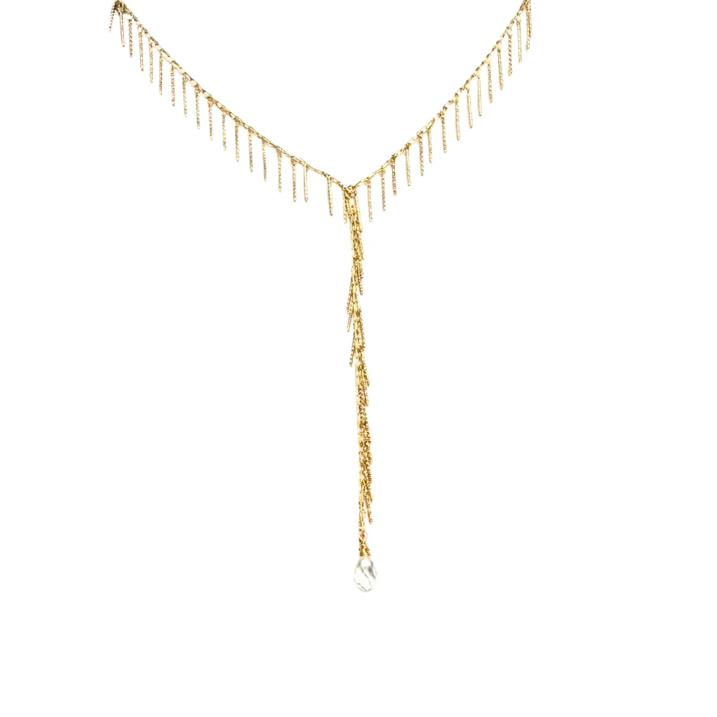 Remy Y-Necklace in Silver & Gold