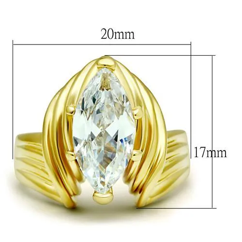 Ring AAA GRD CZ Clear GL088 for Women Style Plating