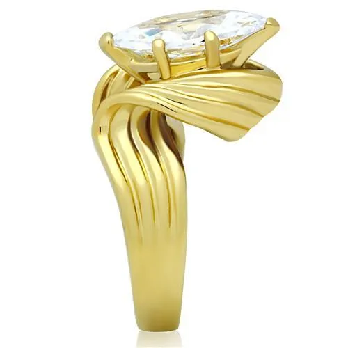 Ring AAA GRD CZ Clear GL088 for Women Style Plating