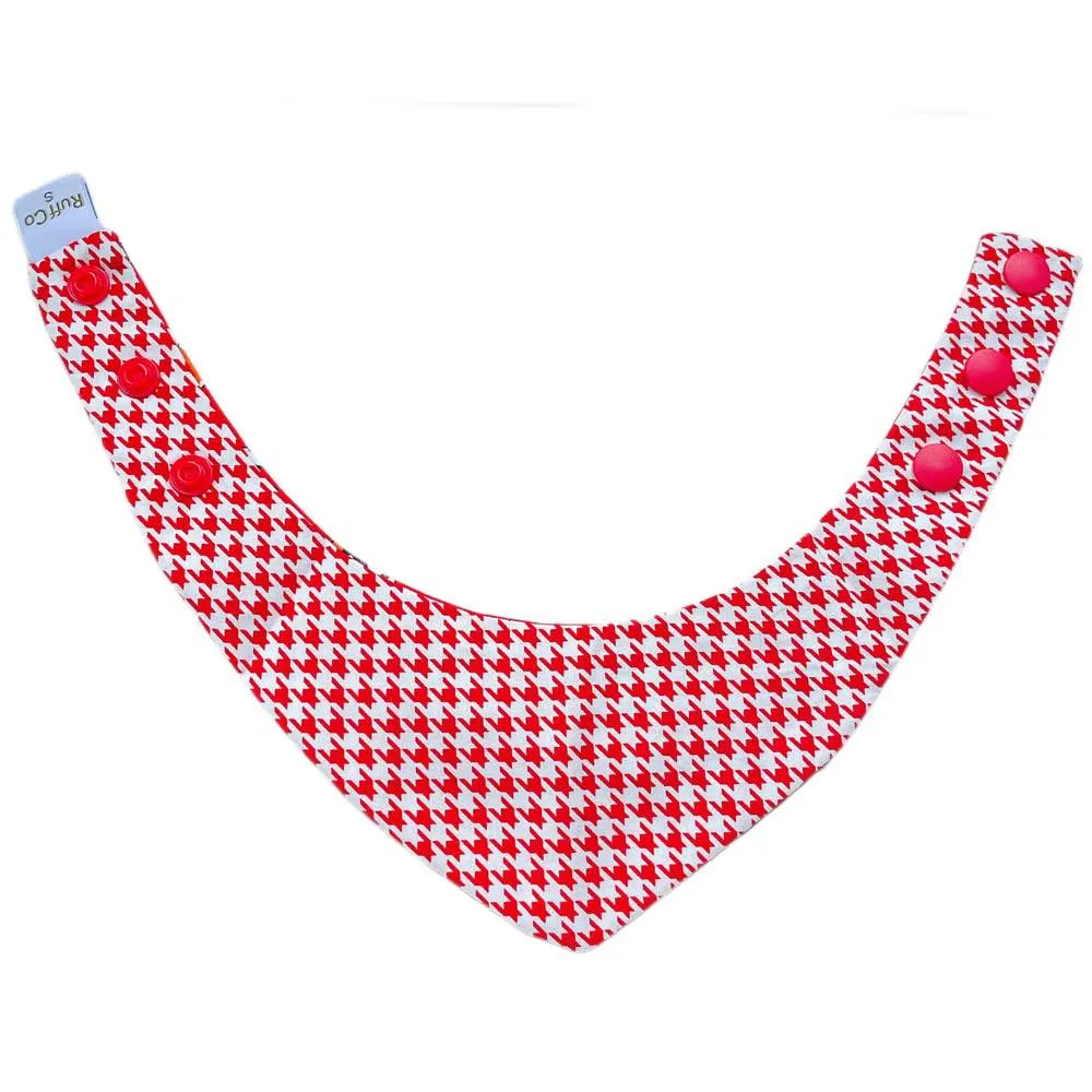 RuffCo Handcrafted Reversible Bandana For Cats & Dogs (Red Puppies)