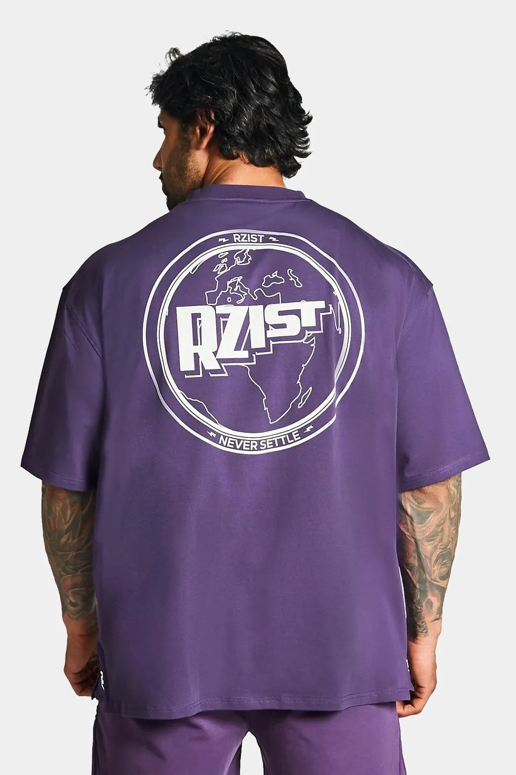 Rzsit - Never Settle Men's Oversized Drop-shoulder T-shirt