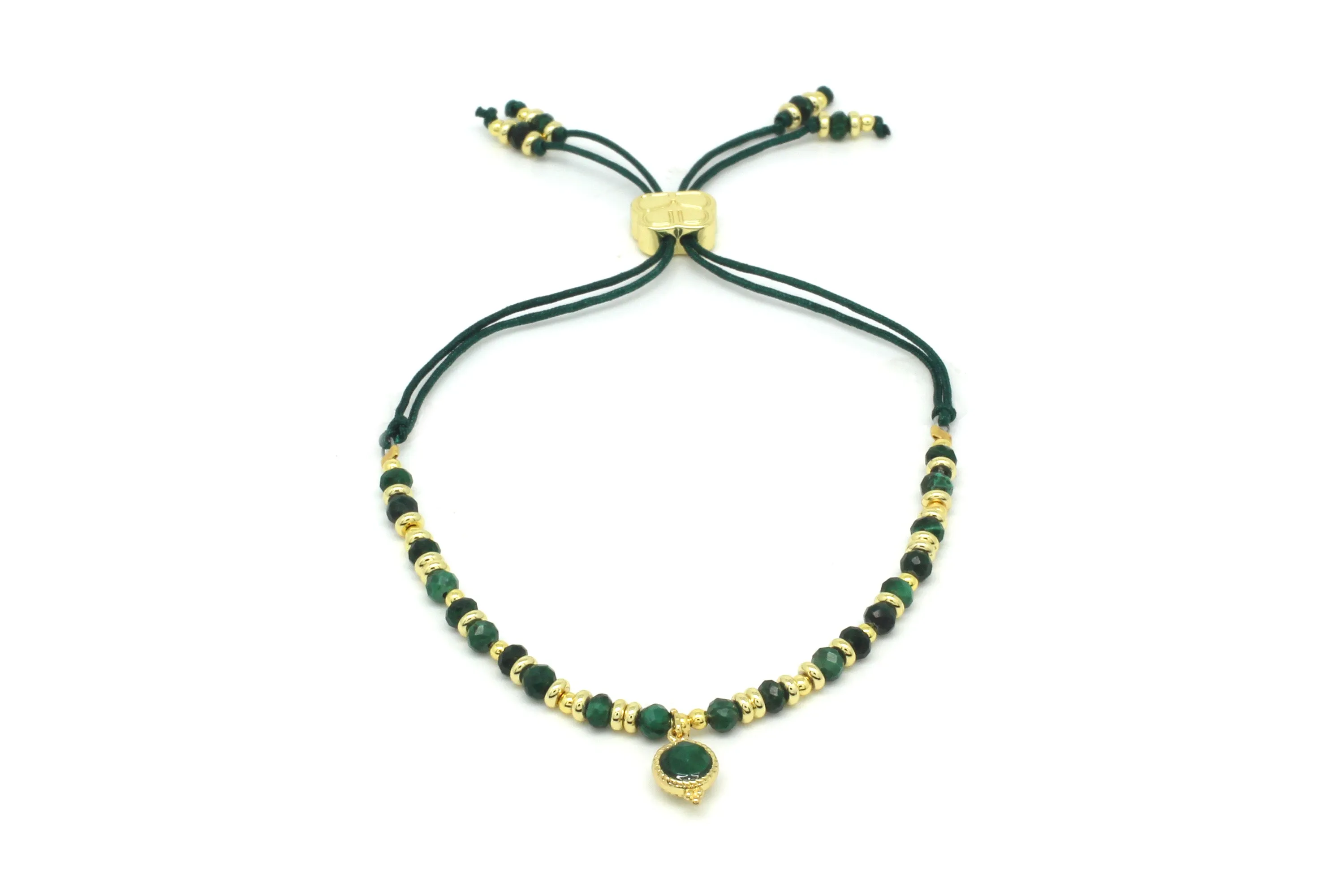 Sabah Malachite Gold Bracelet Stack