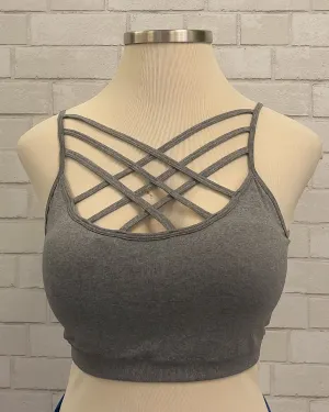 Seamless Triple Criss-Cross Padded Bralette