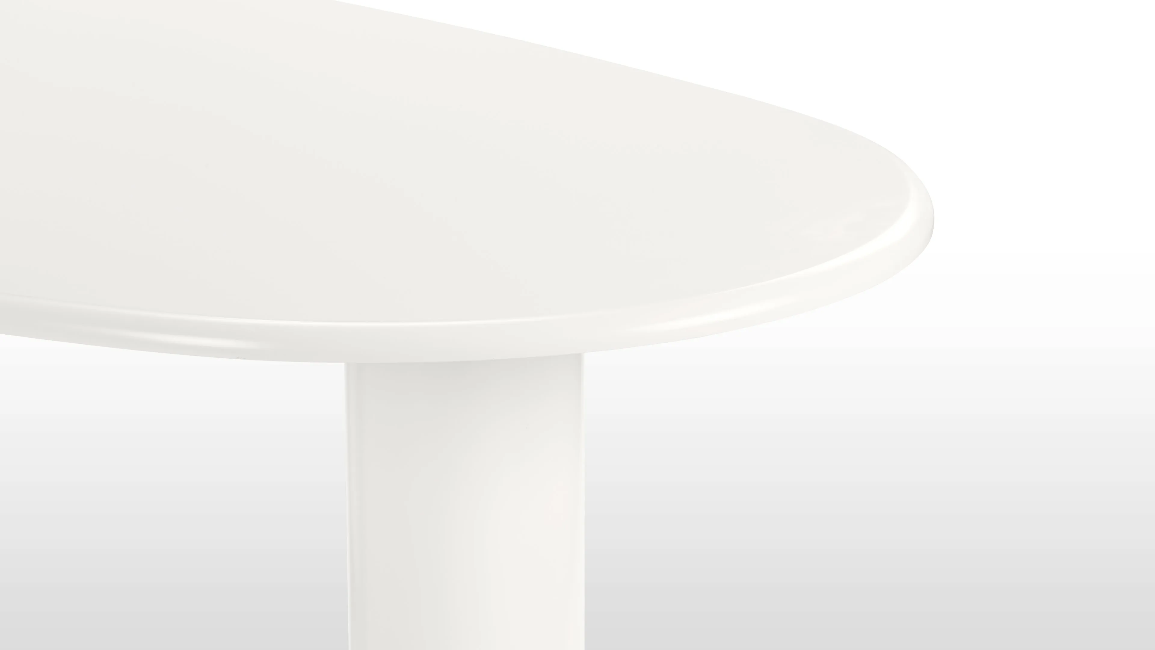 Sengu - Sengu Dining Table, Ivory and Natural Ash, 80in