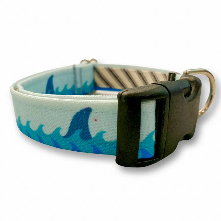 Shark Wave Dog Collar