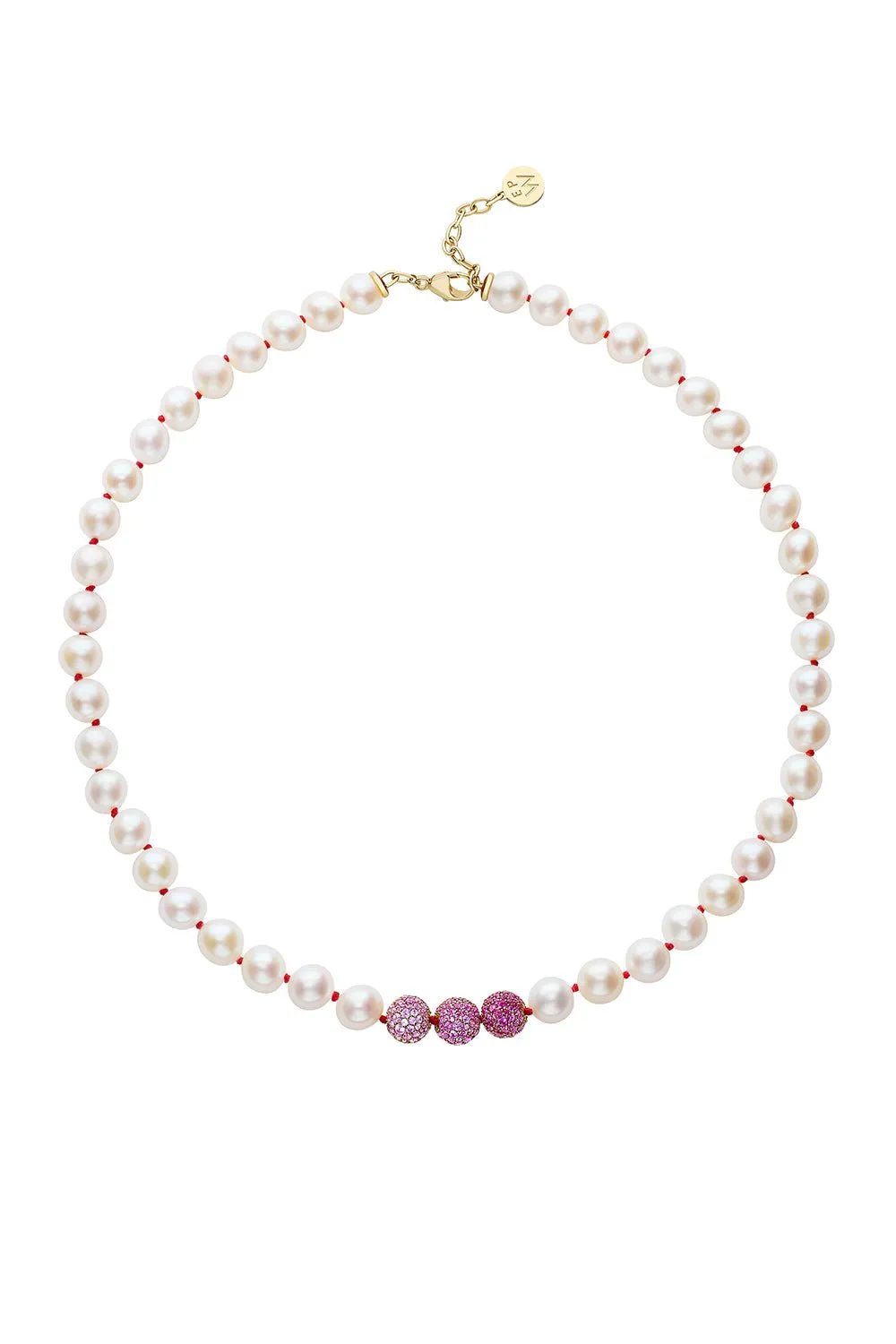 Silk Knotted Layering Pearl Necklace