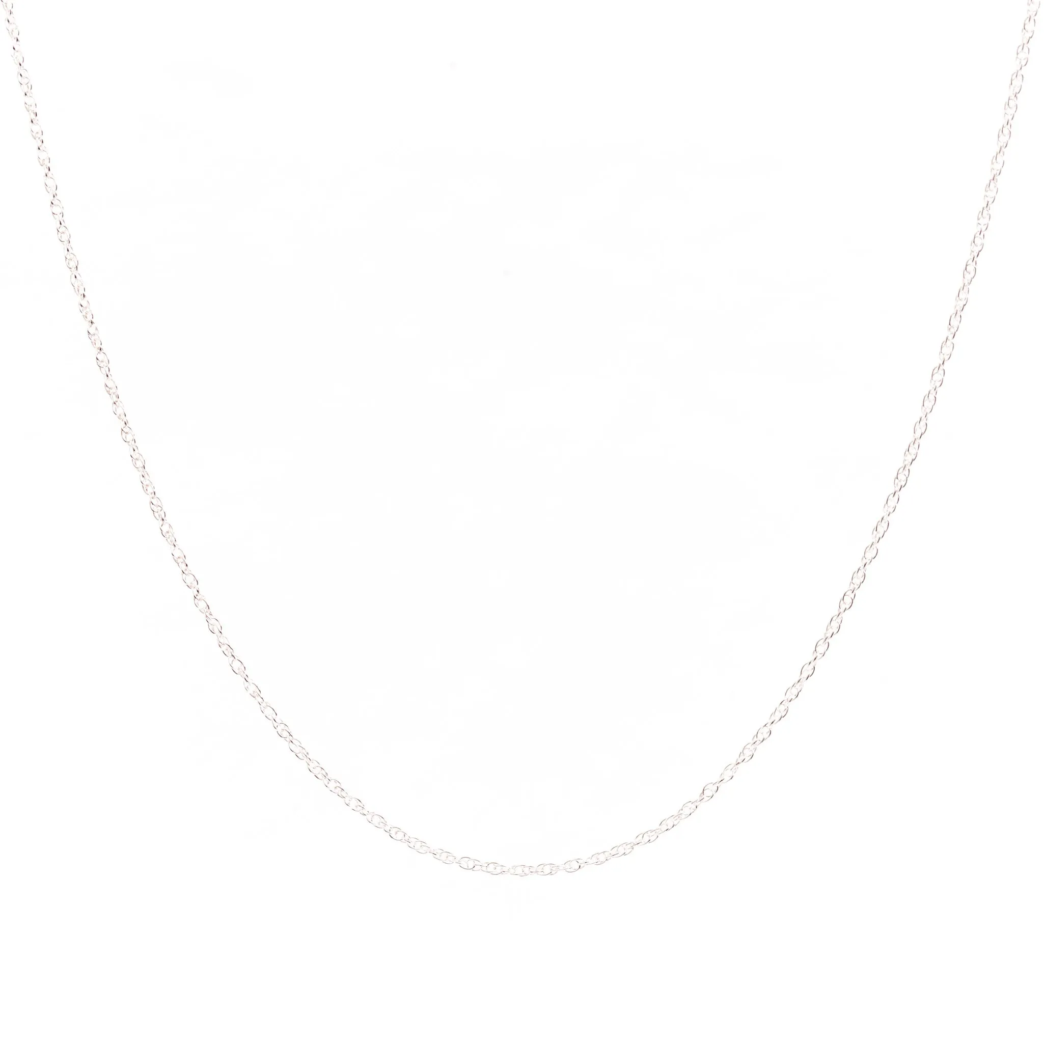 Silver Rope Chain Necklace