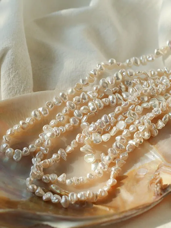 Simple Special-shaped Baroque Pearl Necklace