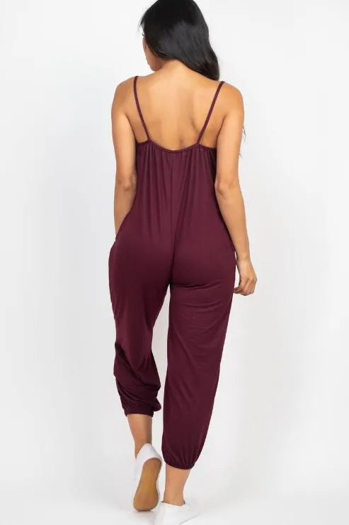 Sleeveless Jogger Jumpsuit