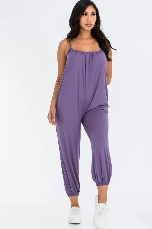 Sleeveless Jogger Jumpsuit