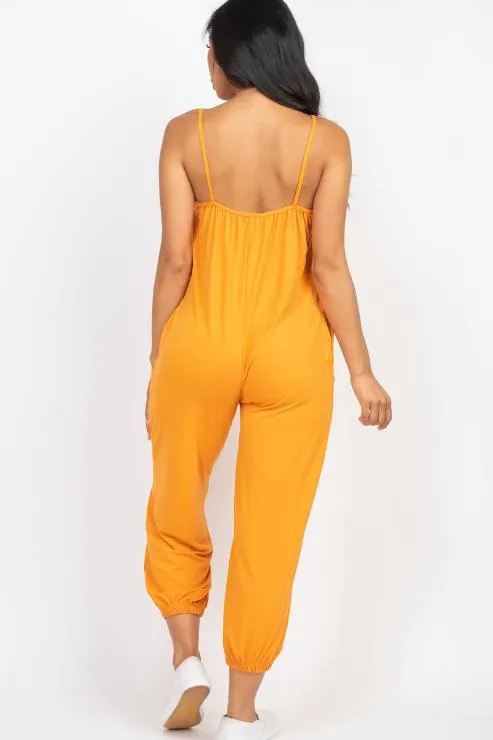 Sleeveless Jogger Jumpsuit