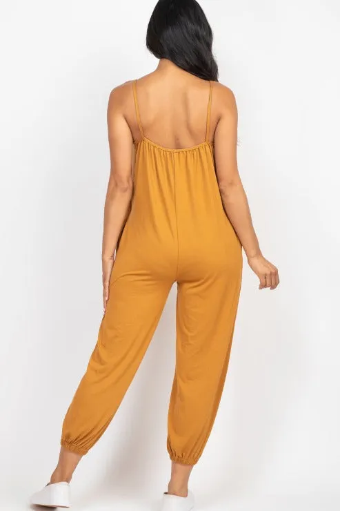 Sleeveless Jogger Jumpsuit