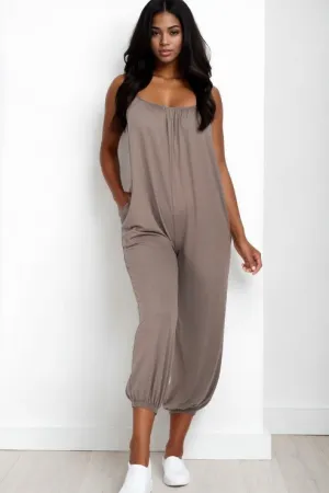 Sleeveless Jogger Jumpsuit