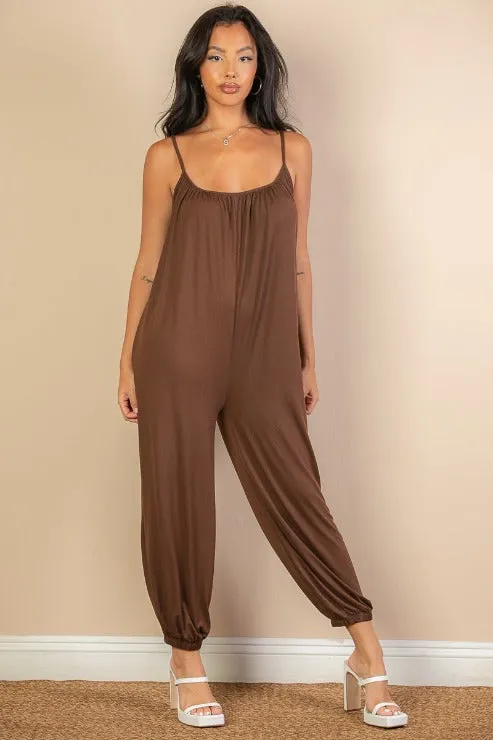 Sleeveless Jogger Jumpsuit