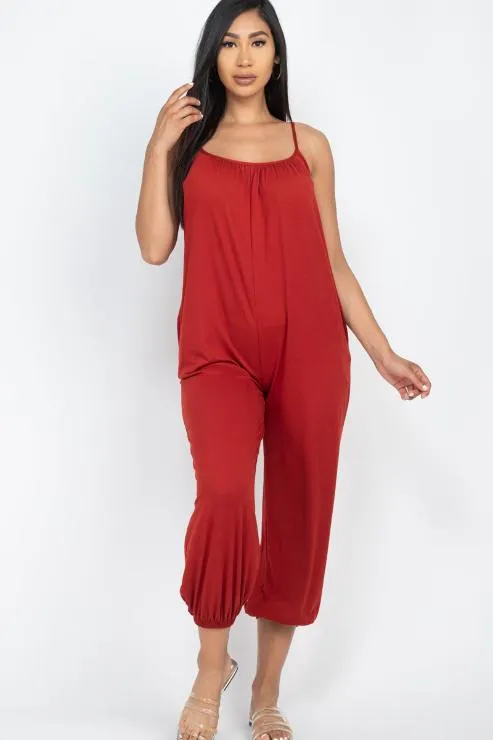 Sleeveless Jogger Jumpsuit