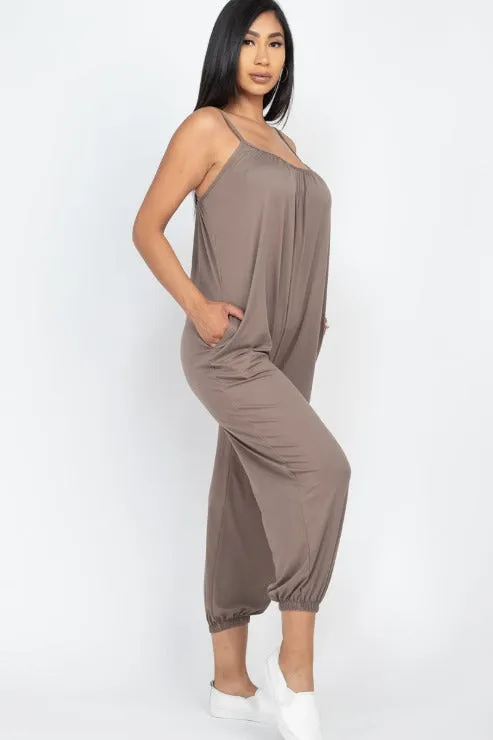 Sleeveless Jogger Jumpsuit