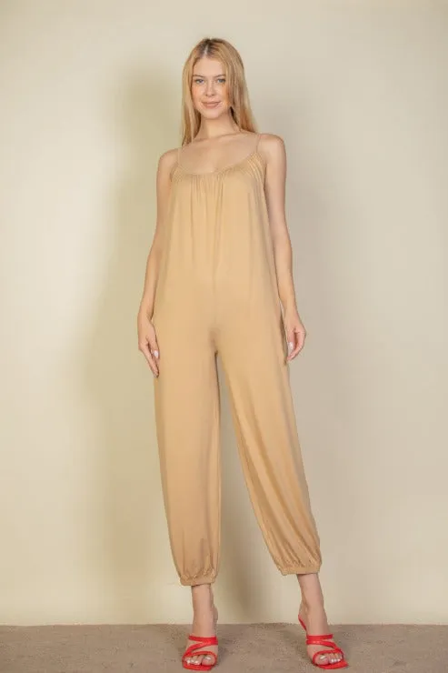 Sleeveless Jogger Jumpsuit