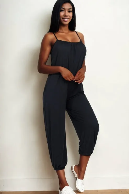 Sleeveless Jogger Jumpsuit