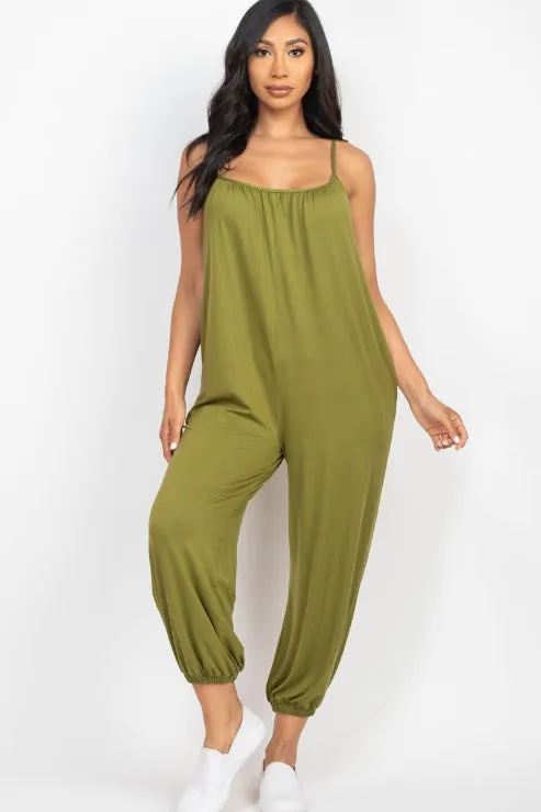 Sleeveless Jogger Jumpsuit