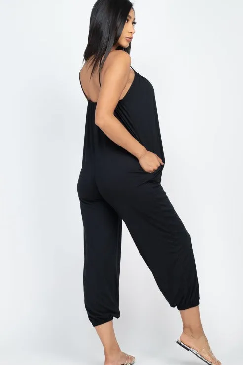 Sleeveless Jogger Jumpsuit