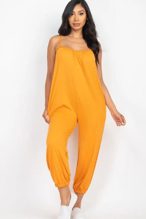 Sleeveless Jogger Jumpsuit