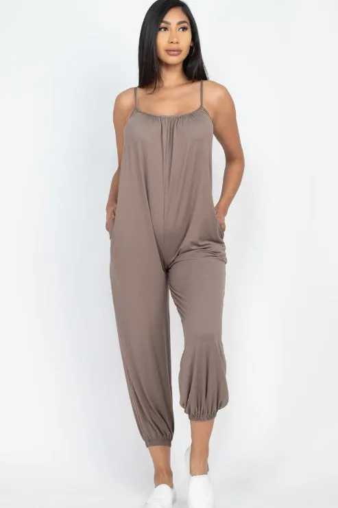 Sleeveless Jogger Jumpsuit