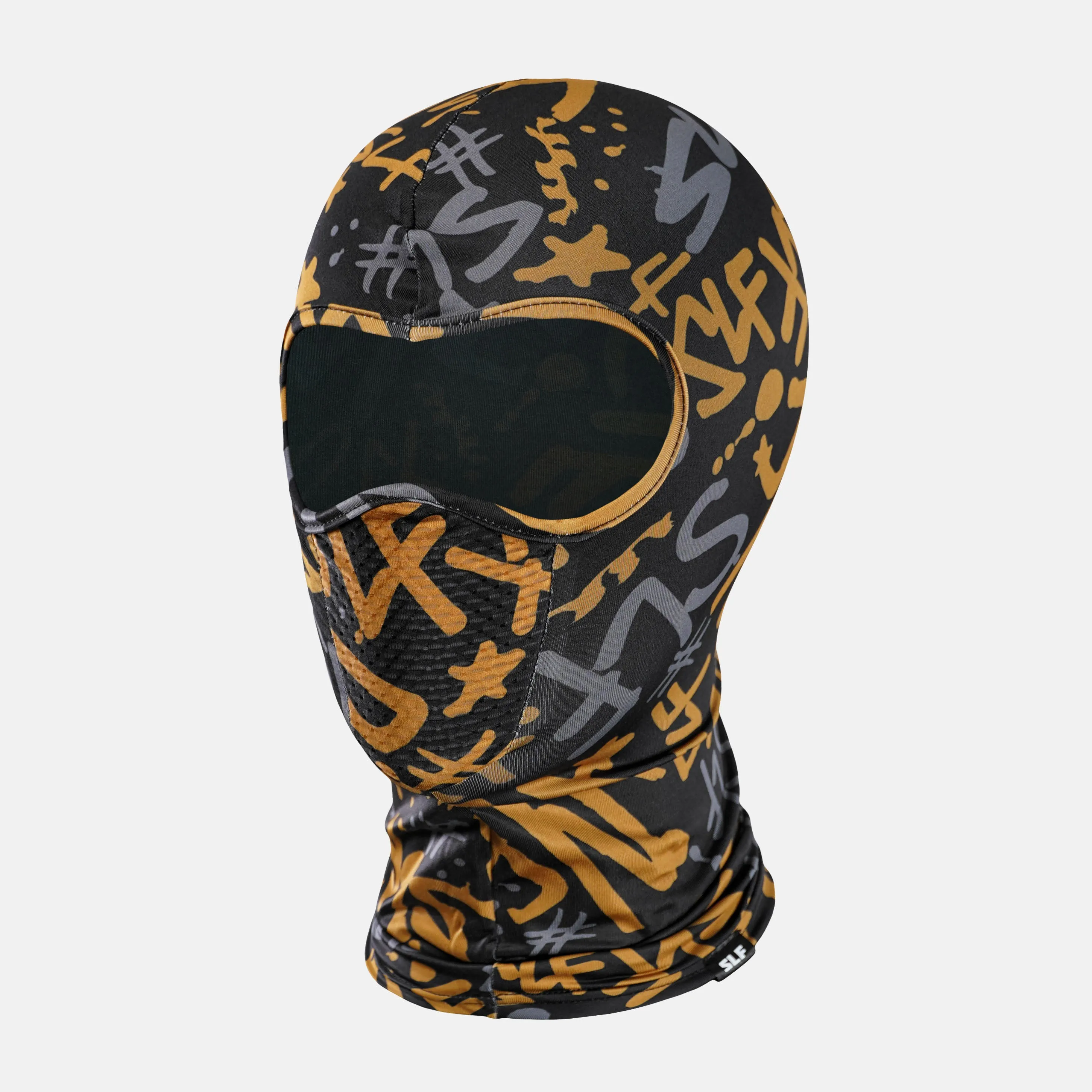 SLF Pattern Black Gold Shiesty Mask