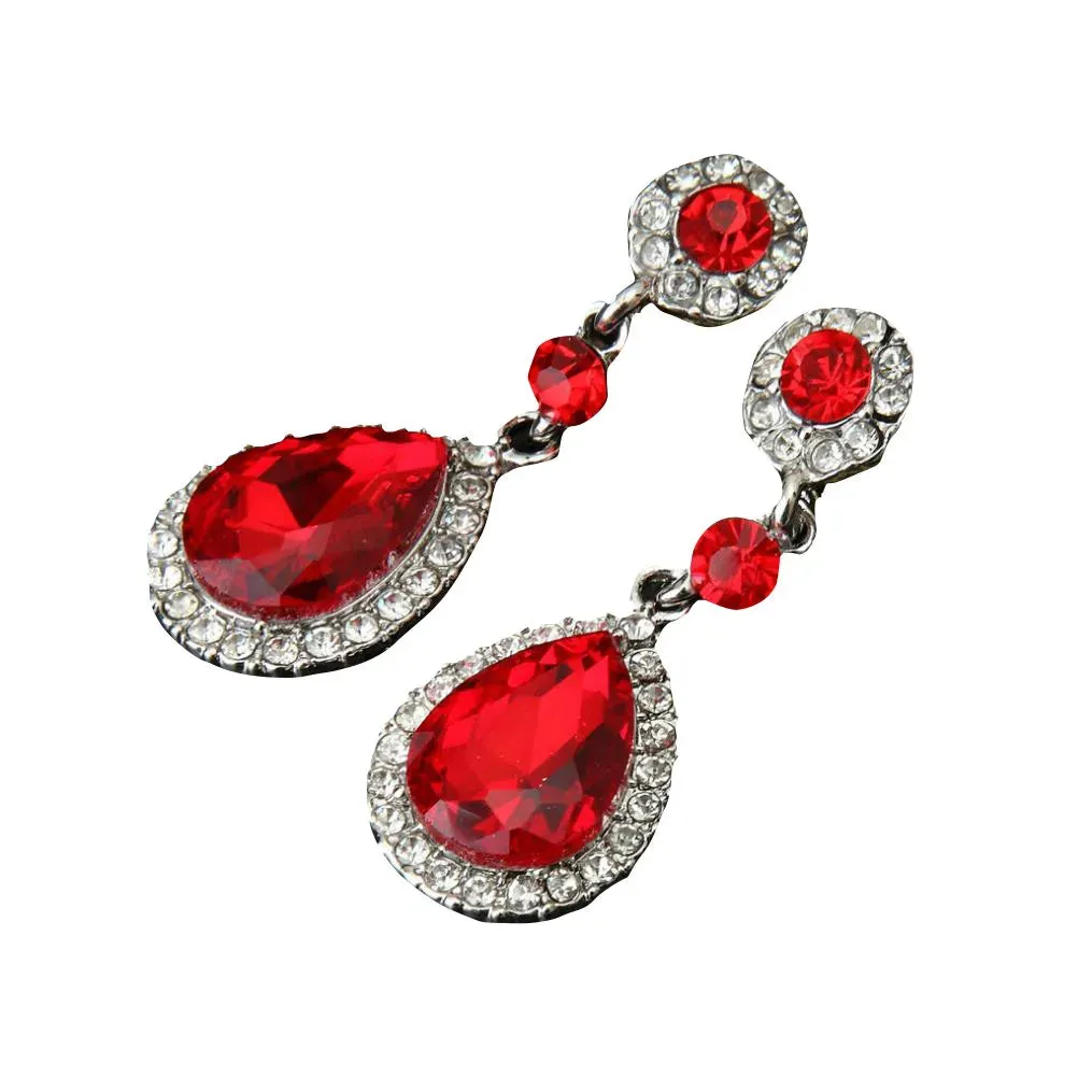 Sophisticated Rhinestone Wedding Earrings for Women - Classic and Timeless Ear Pendants