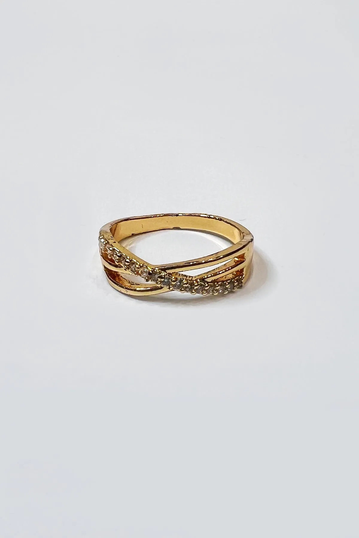 Spiral Gold Plated Ring - S23 - WJW0043