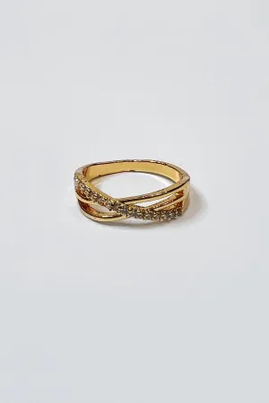 Spiral Gold Plated Ring - S23 - WJW0043