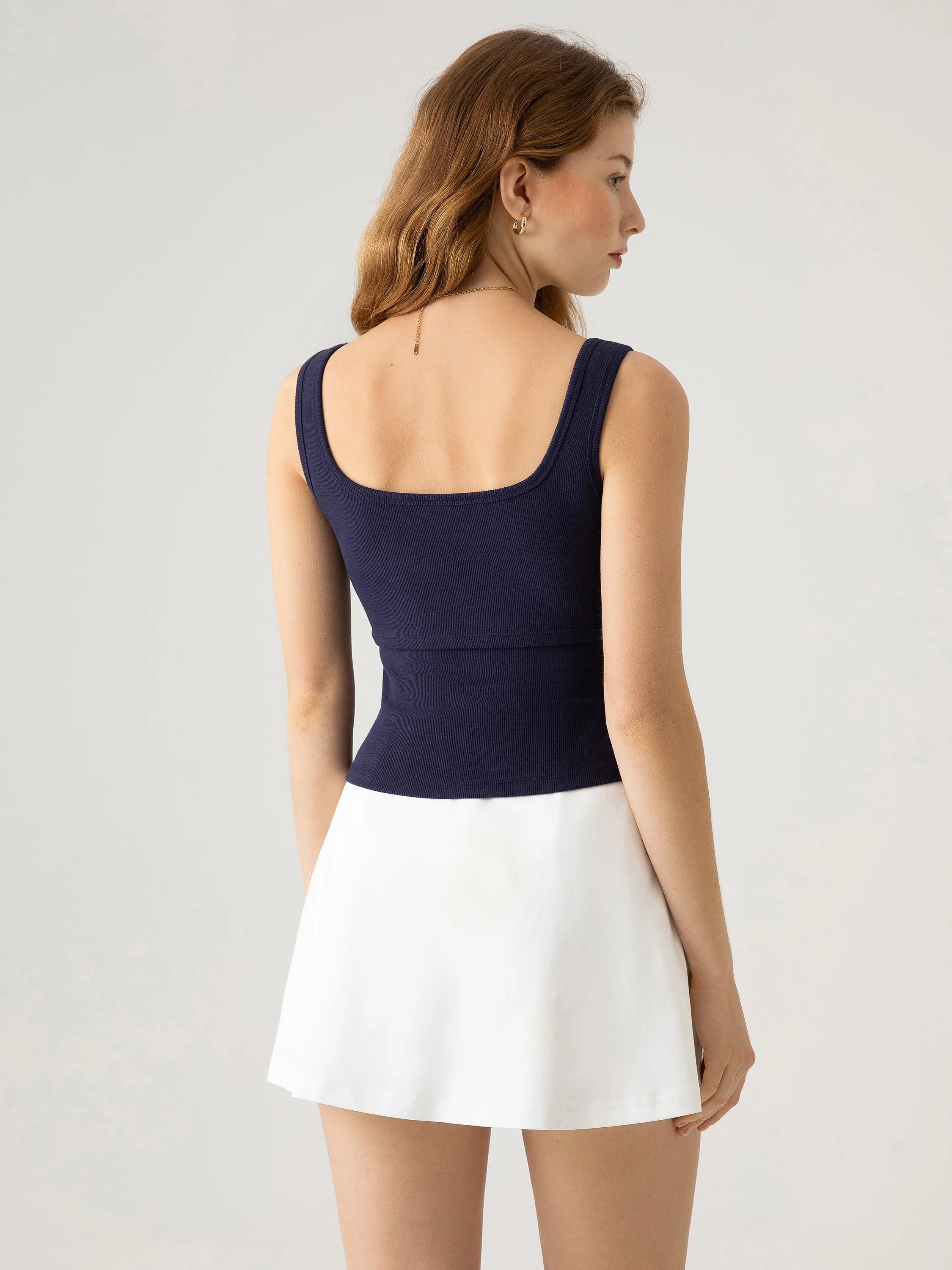 Square Neck Layering Brami Tank