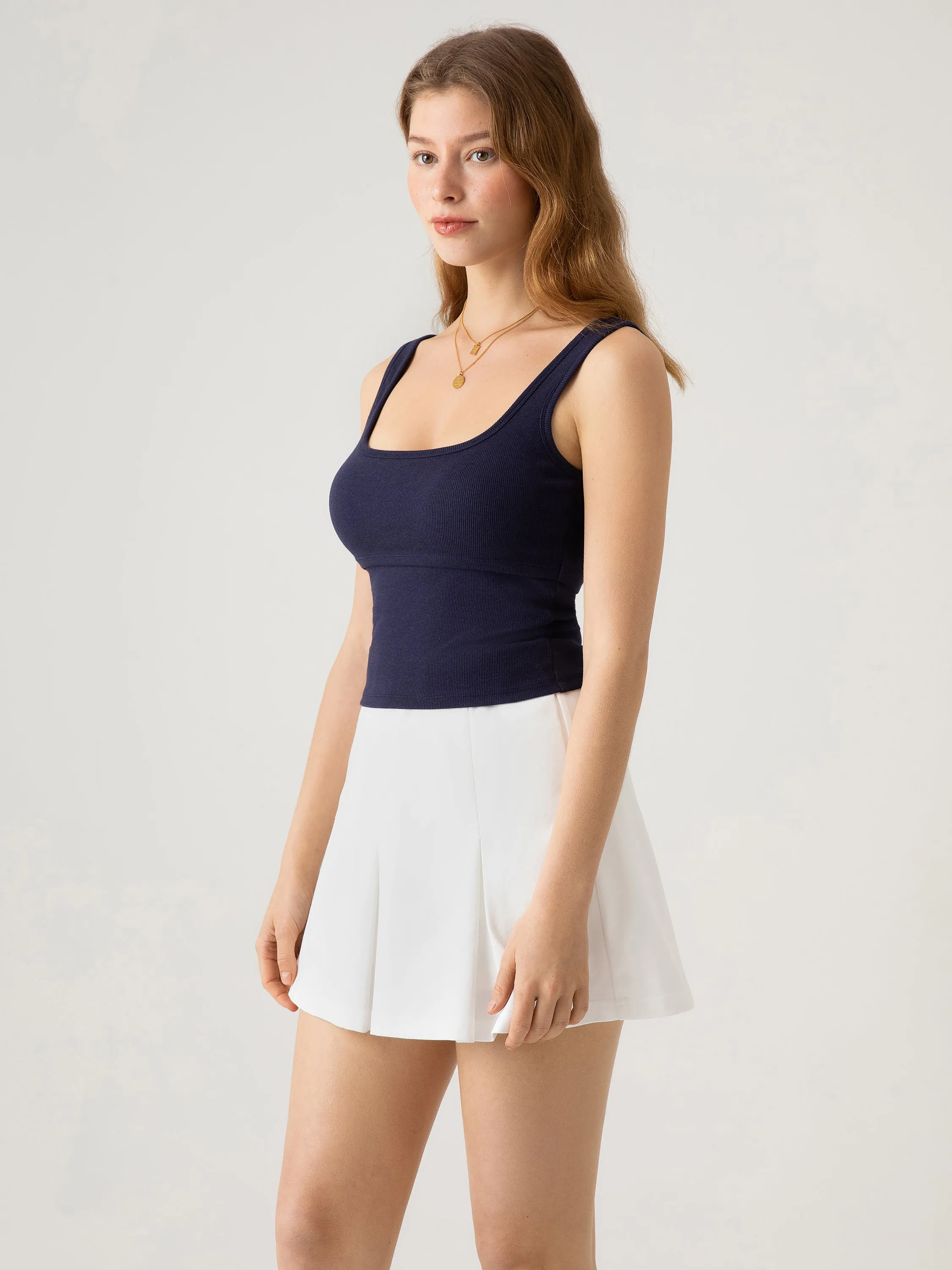 Square Neck Layering Brami Tank