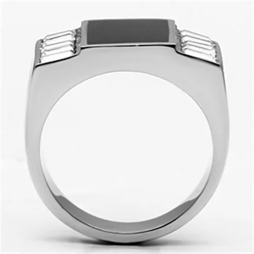 Stainless Steel Ring Top GRD Crystal Clear TK712 for Men Style High