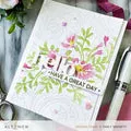 Stencil Art: Playful Watercolor Flowers Layering Stencil Set (6 in 1)