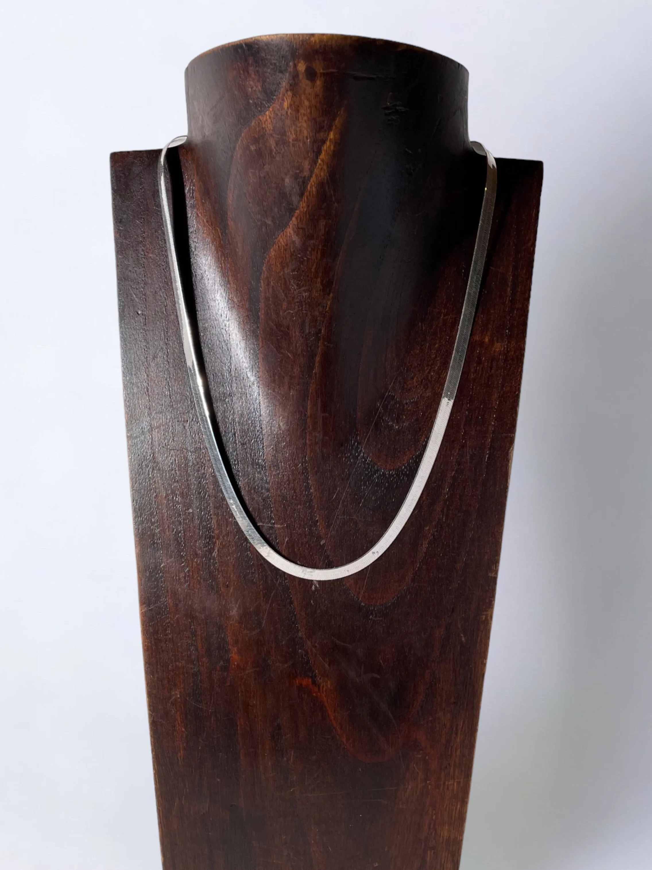 Sterling Silver Herringbone Necklaces