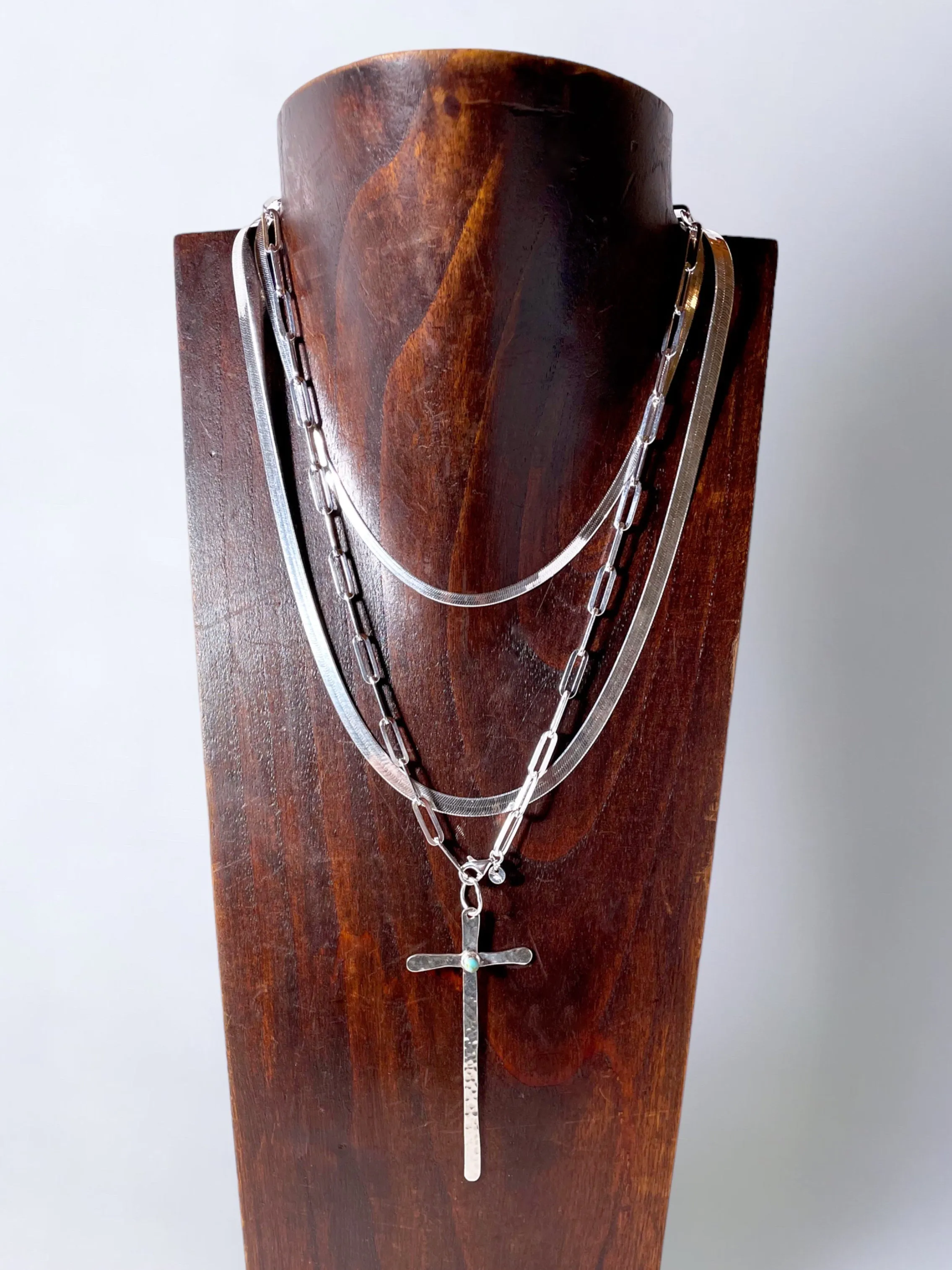 Sterling Silver Herringbone Necklaces