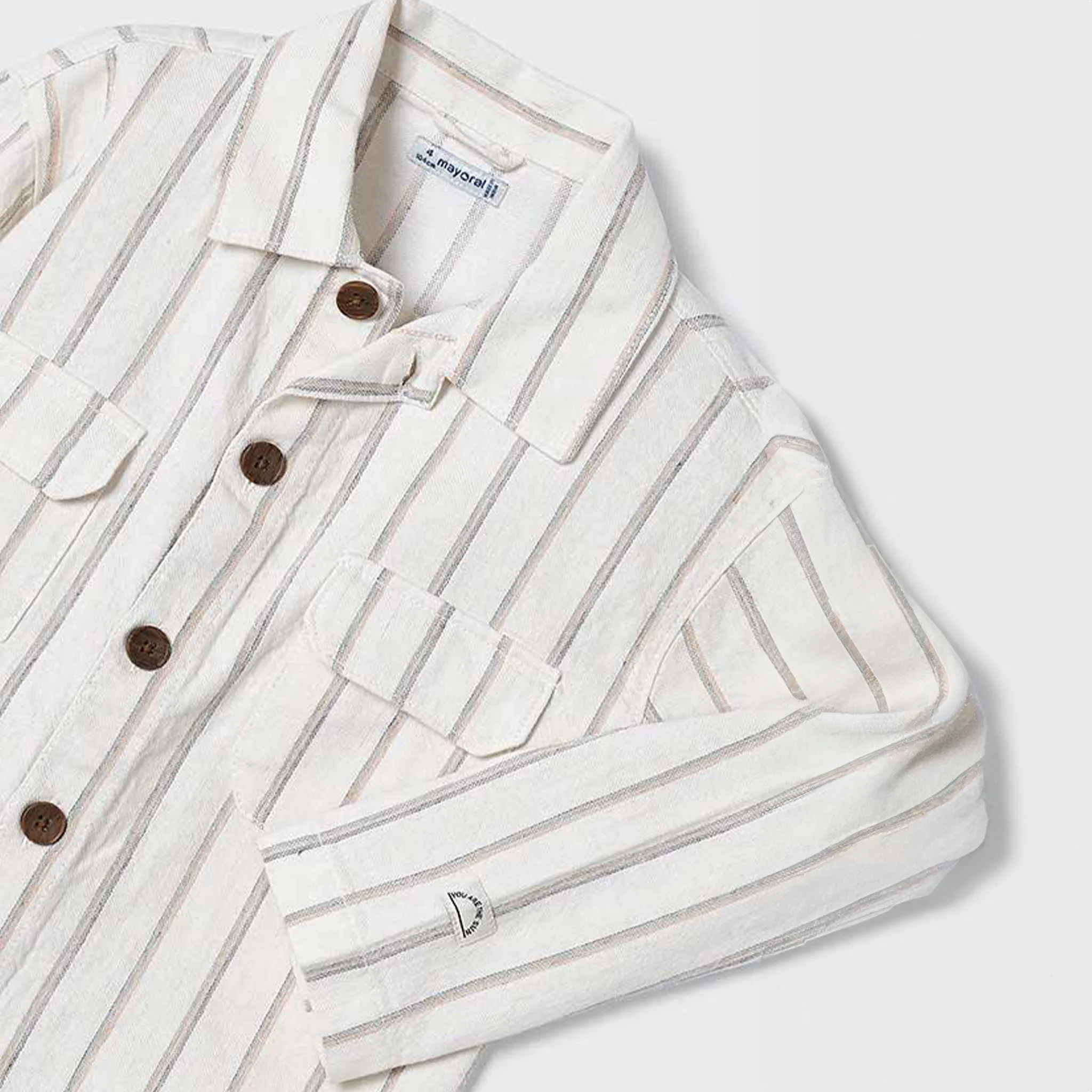 Striped Linen Overshirt