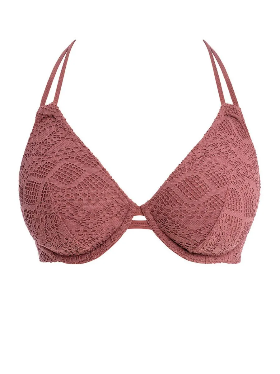 Sundance Halterneck Bikini Top - Nutmeg