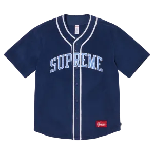 Supreme Polartec Baseball Jersey 'Navy'