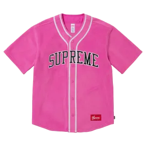 Supreme Polartec Baseball Jersey 'Pink'