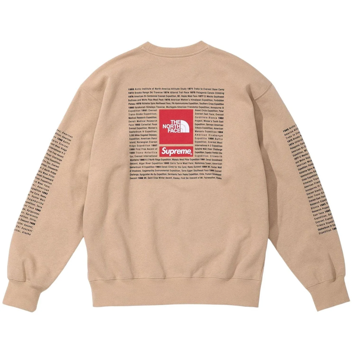 Supreme The North Face Crewneck Tan